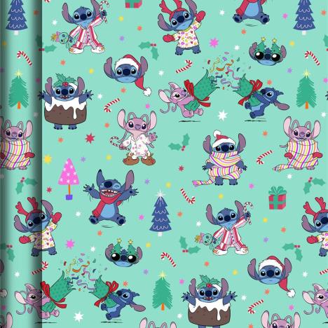 Lilo & Stitch 4m Christmas Roll Wrap Extra Image 1